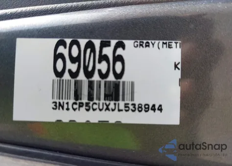 2018 Nissan Kicks Sv из США, поврежденный, VIN 3N1CP5CUXJL538944